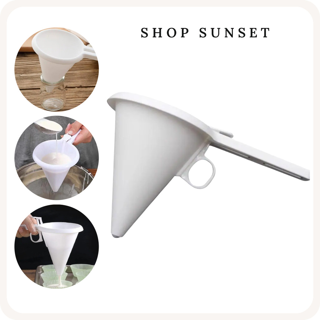 Funil Dosador Dispenser de Massas Cupcake Doces Confeitaria Decoração