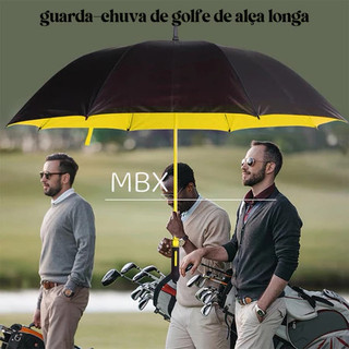 Guarda Chuva Grande Automático Tecido Com Blackout Reforçado Proteção Solar - Reforçado para Tempestade！