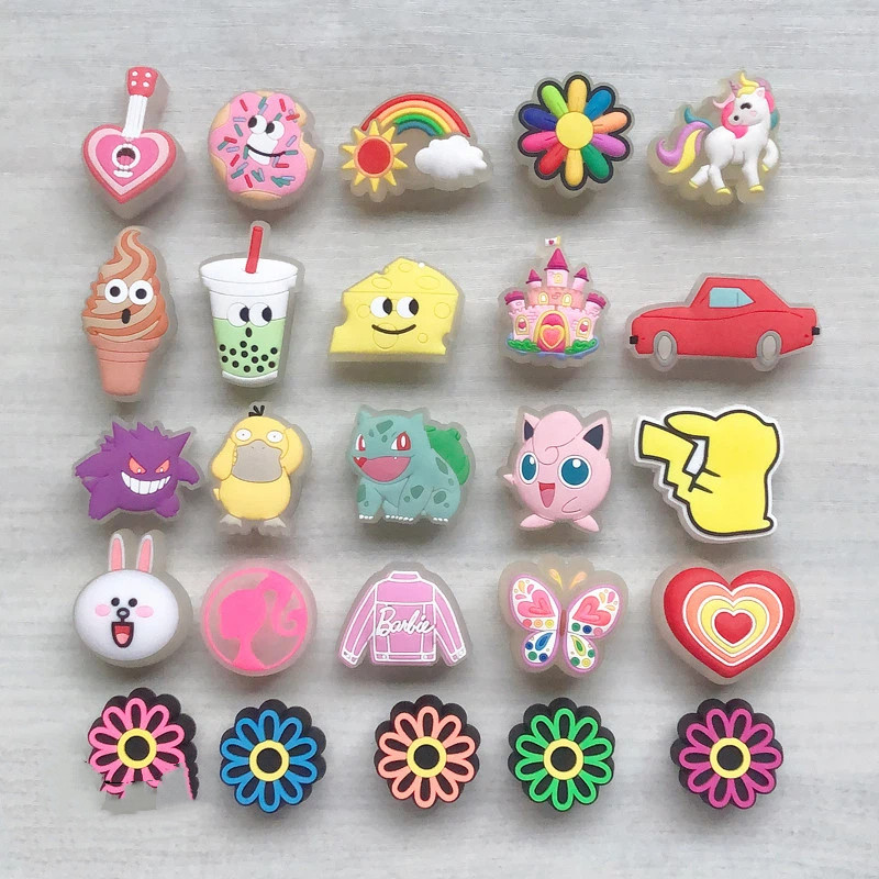 MIss Zoe LED Jibz Sacos De Buraco De Desenho Animado Acessórios Flor Fofa em Oferta na Shopee