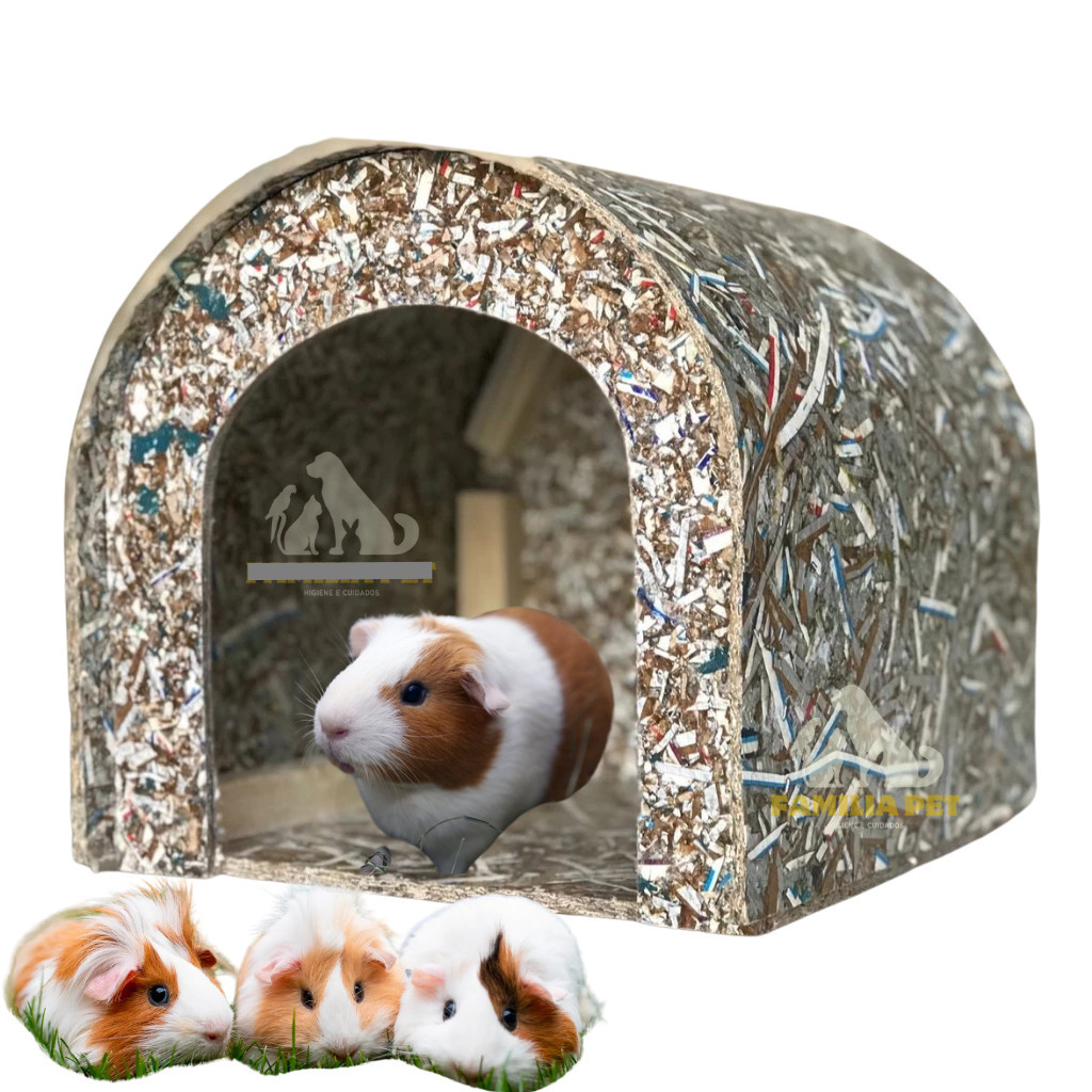 Casinha Toca Casa De Porquinho Da Índia Hamster Coelho Toquinha Ecológica Reciclavel em Oferta na Shopee