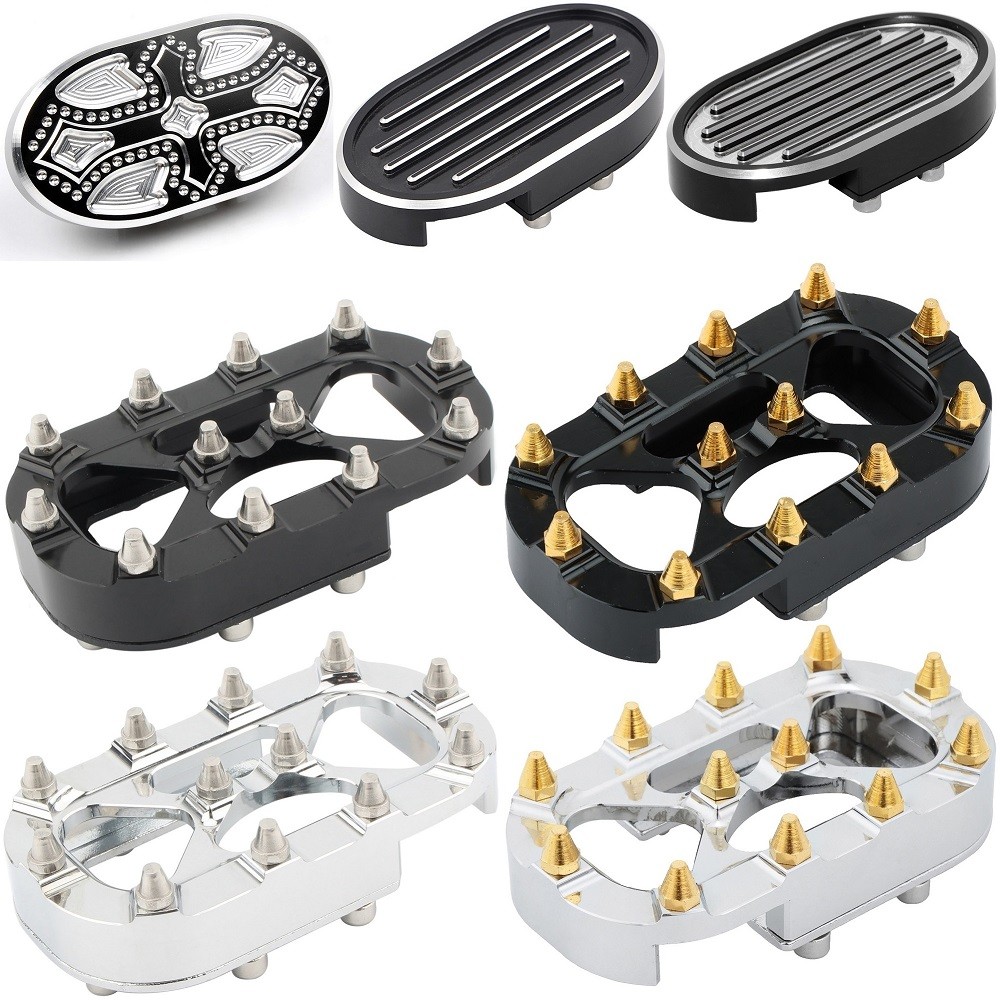 Motocicleta CNC Pedal De Freio De Pé Almofada Capa Shifter Shift Pegs Para Harley Sportster XL 883 1200 Dyna Wide Glide 
