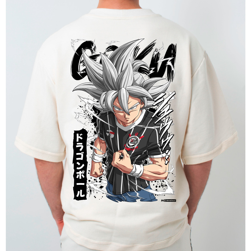 Camisetas Masculina Estampa Times SP Goku - Camisa de Malha 100% Algodão - Envio Imediato - Polar Clothing Store