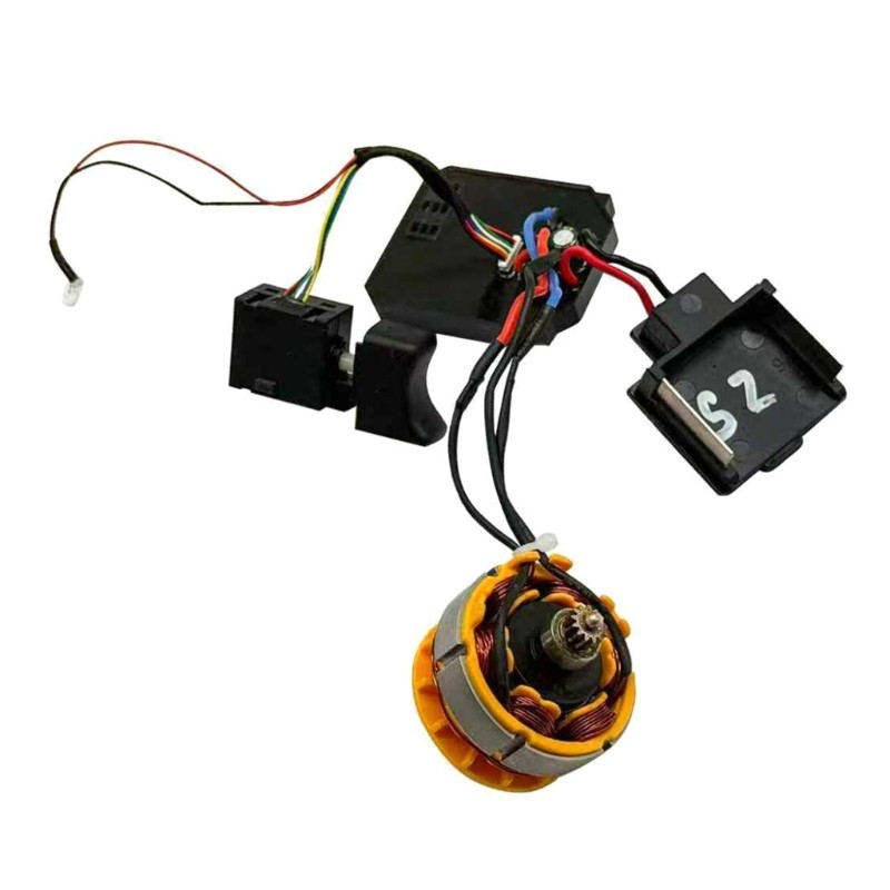 Ya * Peça Ferramenta Elétrica Motor Escova 21V 13 Dentes Montagem Comutação Broca Conjunto Para Furadeira