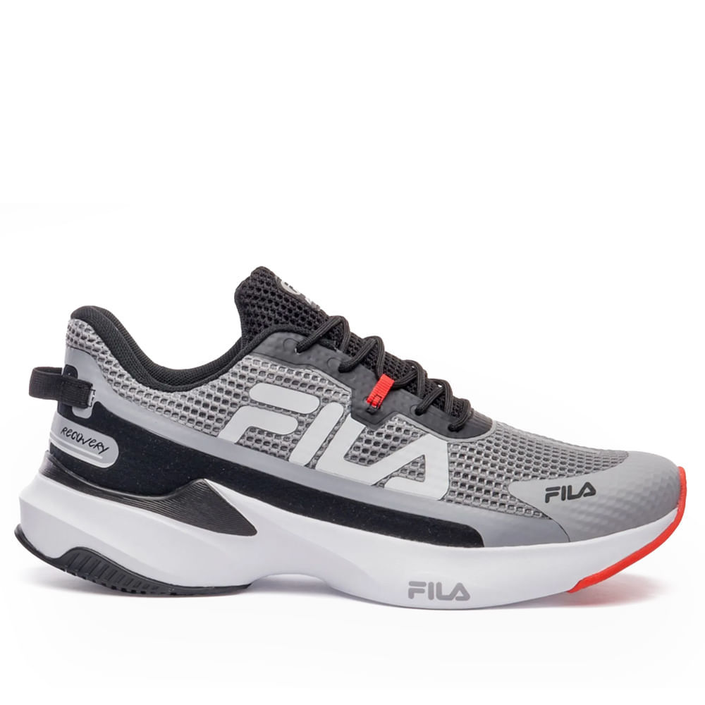 Tênis Masculino Fila Recovery Float Energized Cinza/Preto em Oferta na Shopee