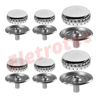 6 Bocas Bacias De Alumínio Para Fogão Esmaltec Veneza em Oferta na Shopee