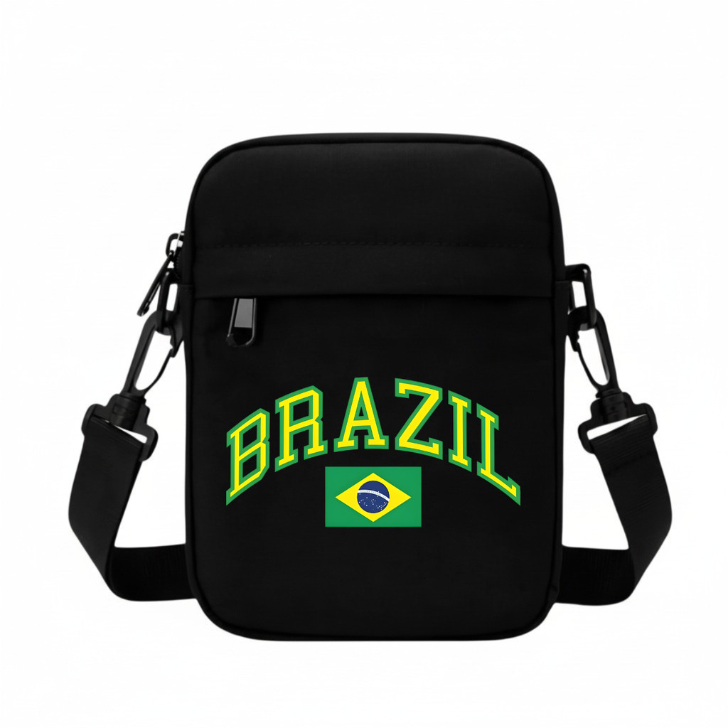 Bolsa Brasil Copa do Mundo Transversal Shoulder Bag Futebol Impermeável Pochete Unisex Mini Masculina e Feminina em Oferta na Shopee