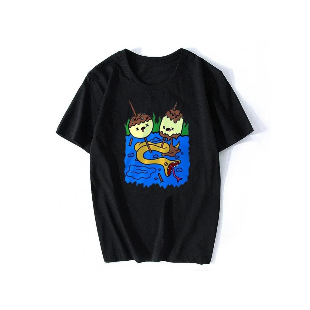 Camiseta Gráfica Adventure Time Princess Bubblegum Rock - Design de Finn & Jake com Bast?o de Doces, Corte Regular Casua
