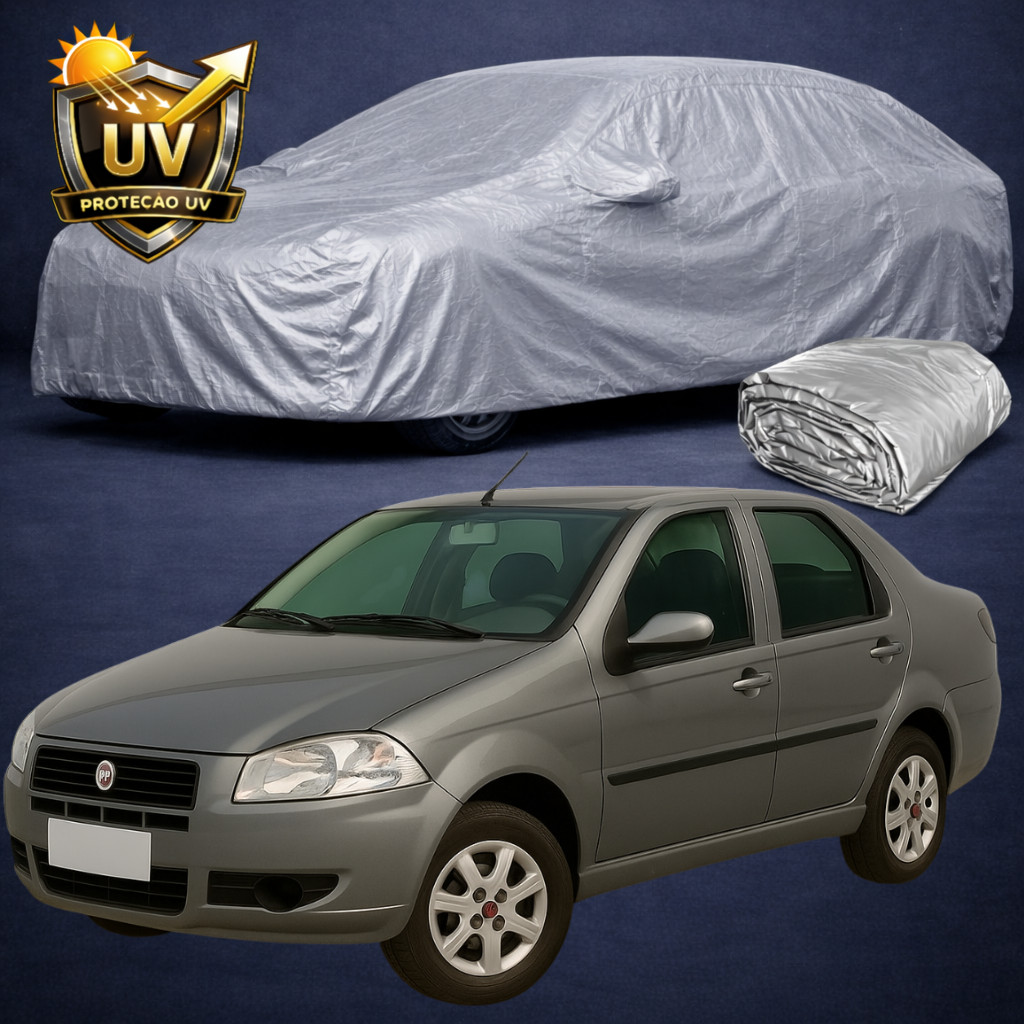 Capa De Cobrir Carro Fiat Siena 100% Impermeável Sol Chuva  Com forro Sem forro 100% Forrada em Oferta na Shopee