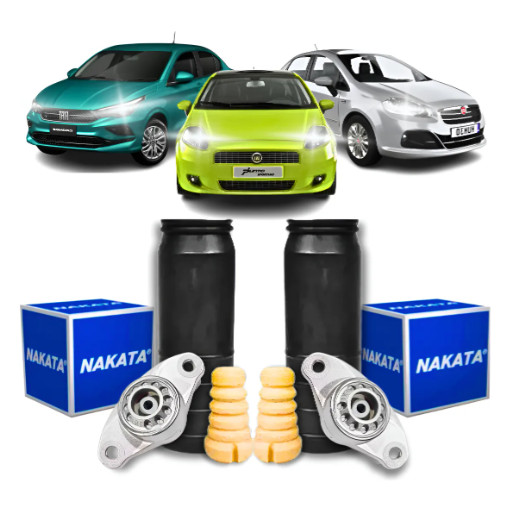 Kit Coxim Batente Traseiro Fiat Cronos Linea Punto Nakata