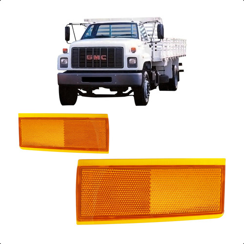 Lanterna Dianteira Caminhão Gmc 6100/6150 Ambar