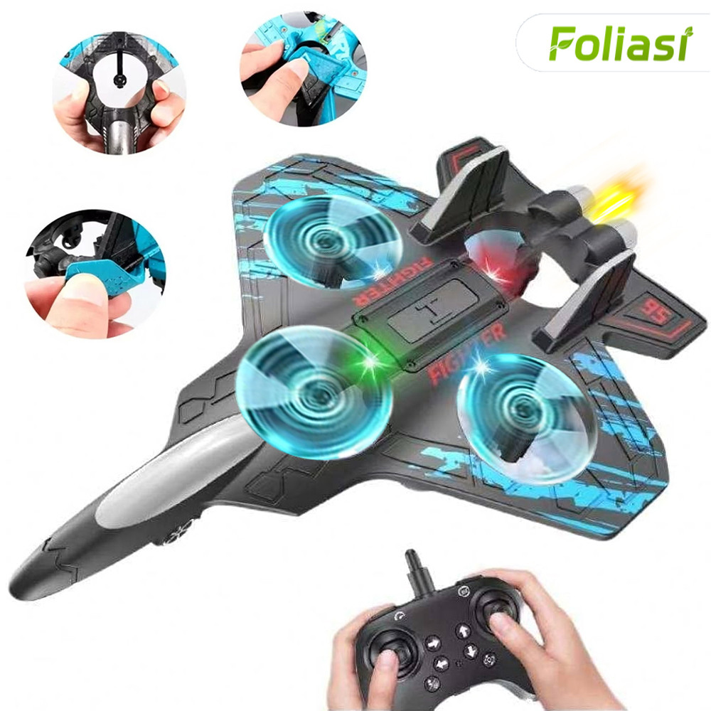Drone Avião de Guerra 2.4GHz, Feito em EVA para Maior Resistência, 4 Motores e Alta Duração de Bateria em Oferta na Shopee
