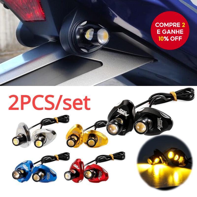 2 Pçs Motocicleta Mini LED Luzes De Sinal Lateral Indicador Universal Para Yamaha LC Y15 Y16 R15 R25 & Honda ADV RS150