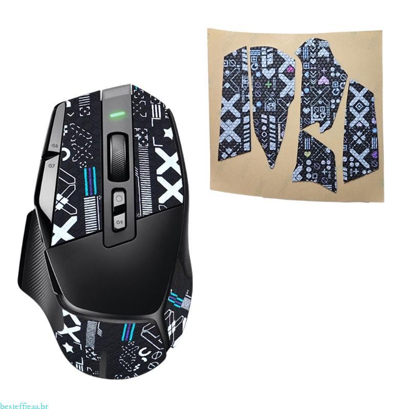 besteffie Acessórios Para G502X Grip Tape Antiderrapante Silicone Adesivos 1 Conjunto Sticke