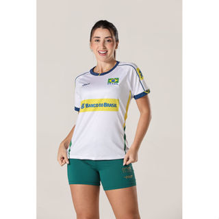 Camisa Jogo 3 Vôlei Brasil Oficial Feminina Volt em Oferta na Shopee