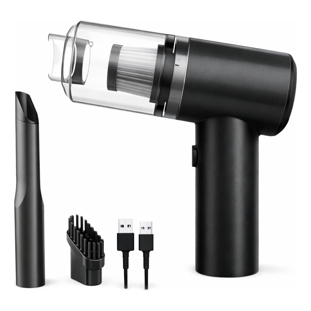 Aspirador e Soprador Portátil 5 em 1 - Alta Potência e Multifuncional para Limpeza Completa