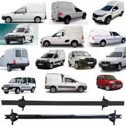 Rack de Teto Roca Bagageiros 100kg Furar Todos os carros 196