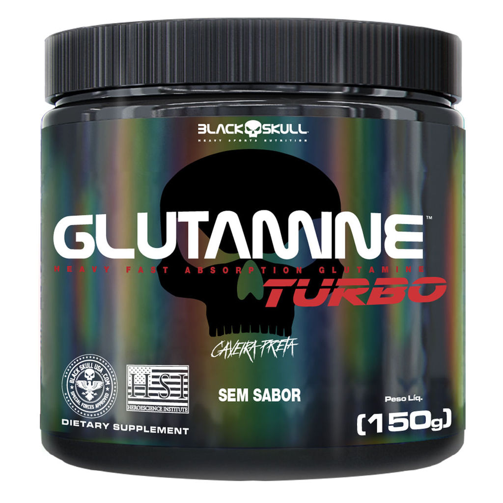 Glutamine Turbo - Glutamina - 150g - Black Skull