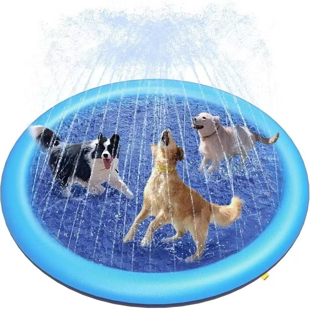 Aspersor De Brinquedo Cachorro Para Cães De Estimação Piscina Interativa Brincar Ao Ar Livre Tapete 170Cm - SMILE