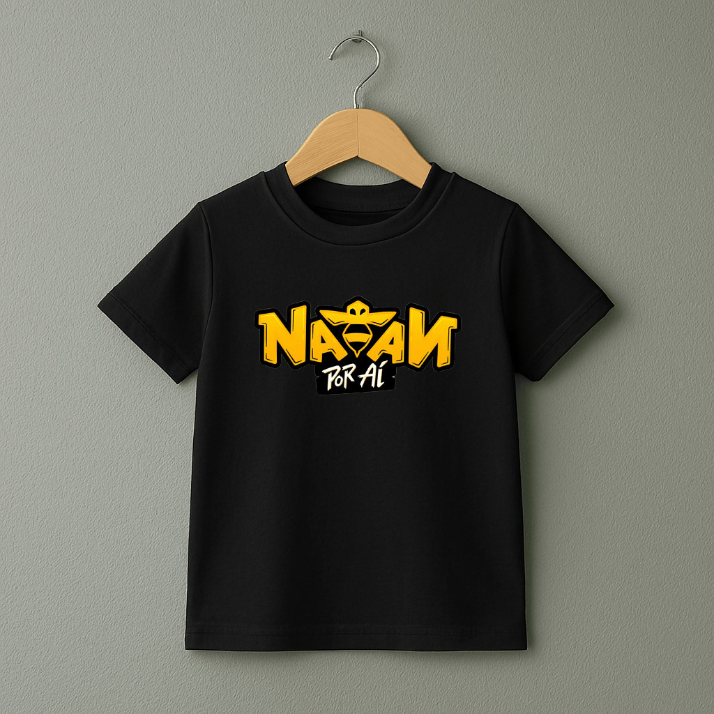 Camiseta Infantil Básica Natan Por Ai Camisa 100% Algodão Premium Perfeita para o Verão