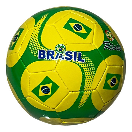 Bola De Futebol Verde E Amarela Seleção Brasileira Amarelo