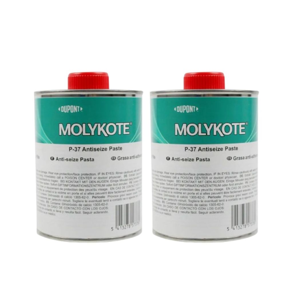 Kit 2 Molykote Pasta P-37 Dupont 500 Gramas Lubrificante Graxa Proteção Metal Usinagem Manutenção
