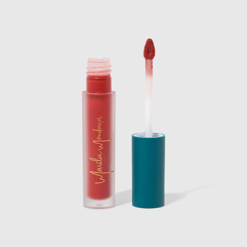 Batom Líquido Vermelho Marília Mendonça By Océane - Liquid Lipstick Super Star 4,2g em Oferta na Shopee
