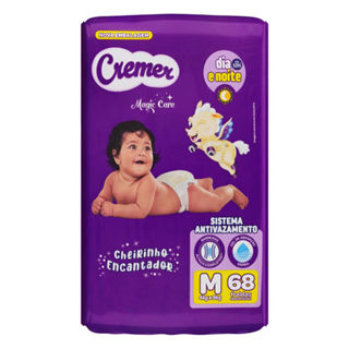 Fralda Cremer Magic Care M 68 Unidades em Oferta na Shopee