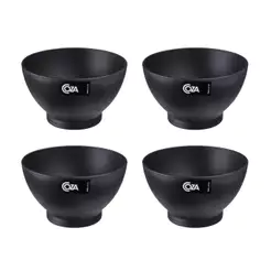 Kit 4 Cumbucas Cozy 13,7 x 13,7 x 8,2 cm 750 ml Preto Coza Brinox - 10510/0008