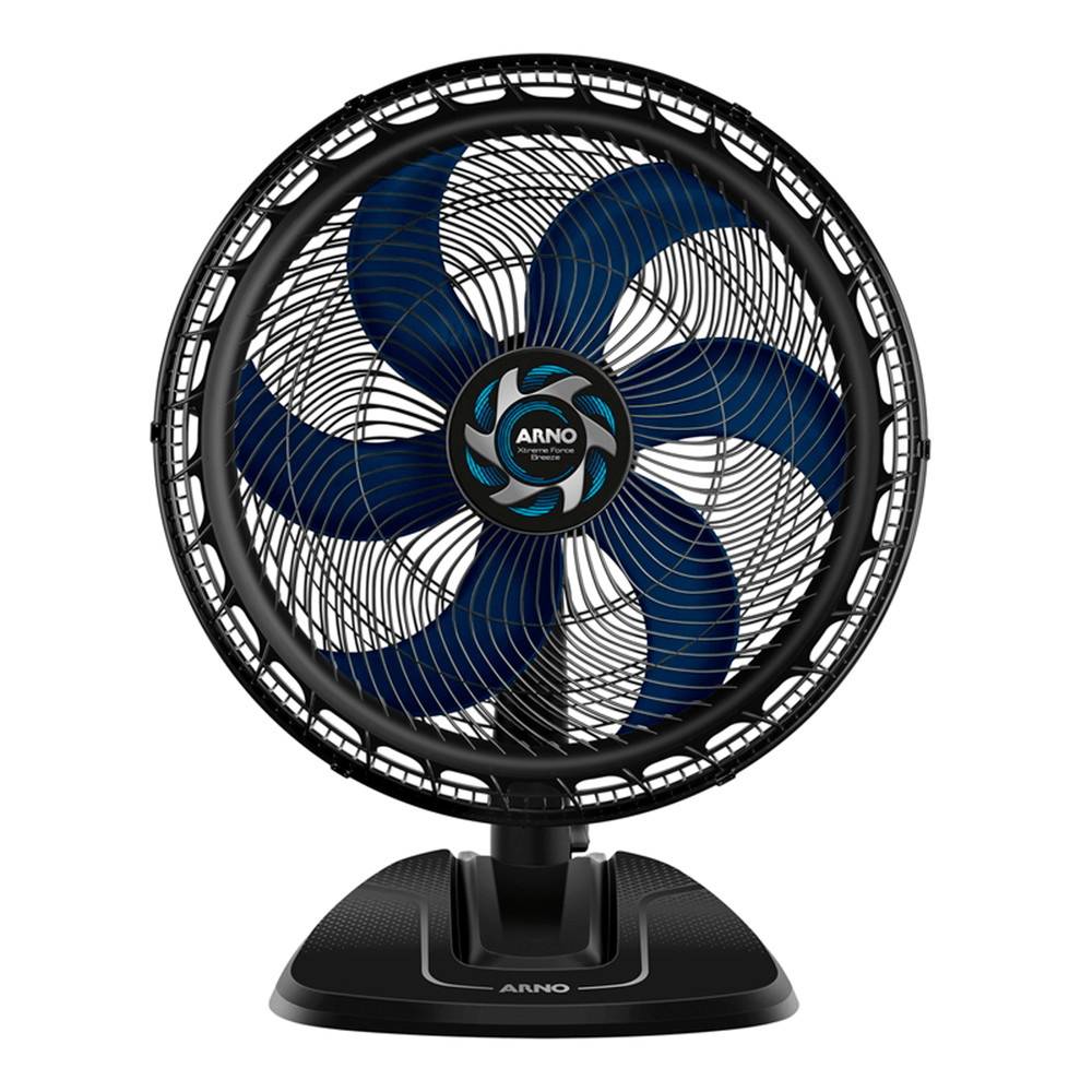 Ventilador de mesa Arno 50cm VB50 Xtreme Force Breezer Preto com Azul 220v em Oferta na Shopee