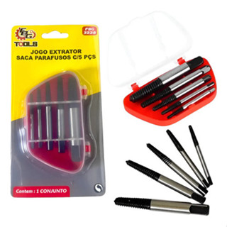 Kit Extrator Saca Parafuso Quebrado Macho Rosca Espanada em Oferta na Shopee