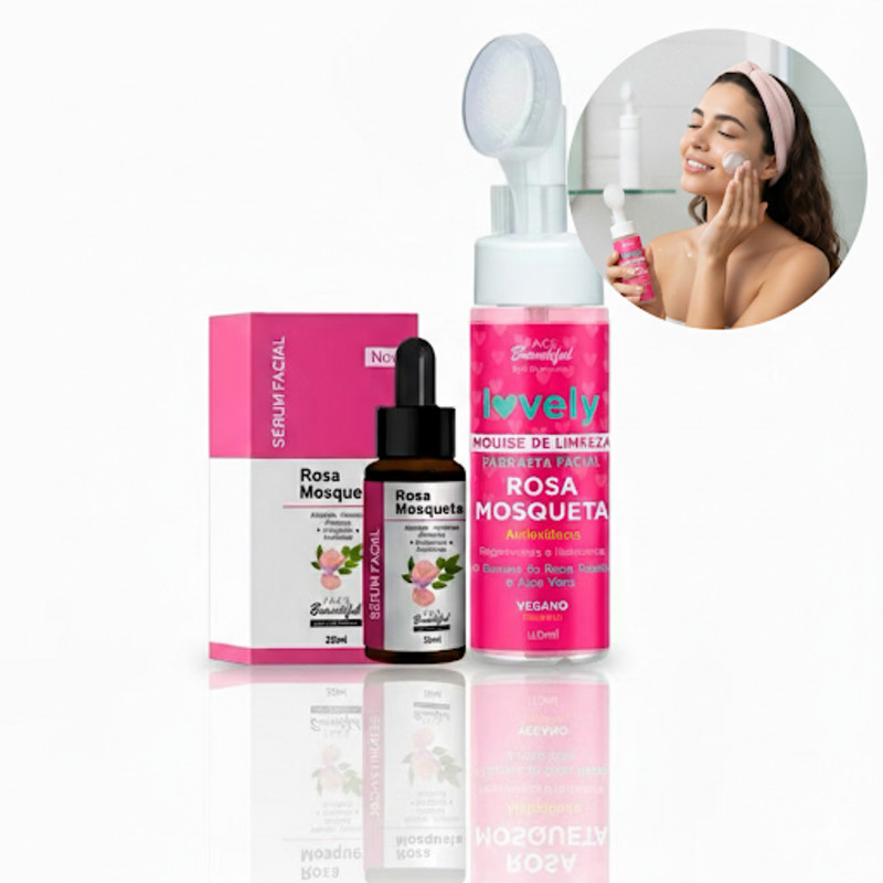 Kit Sabonete Mousse + Sérum Facebeautiful
