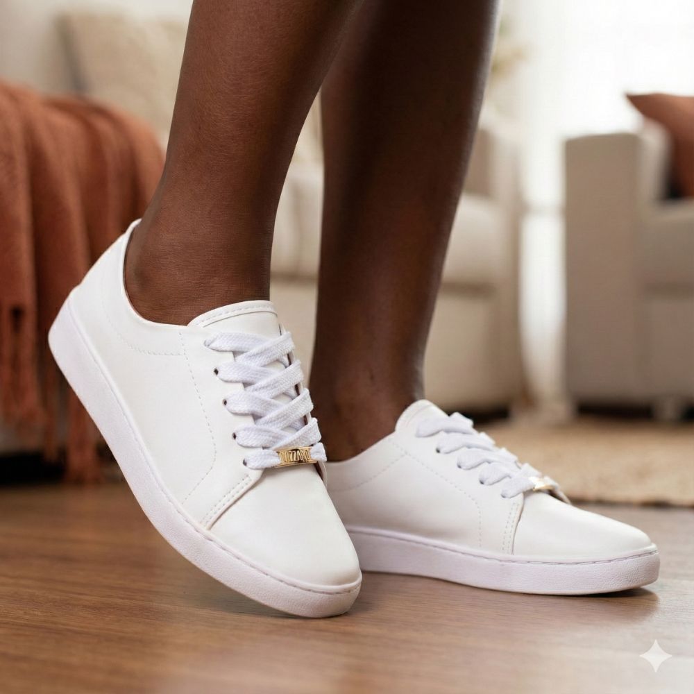Tênis Feminino Casual Vizzano Branco em Oferta na Shopee
