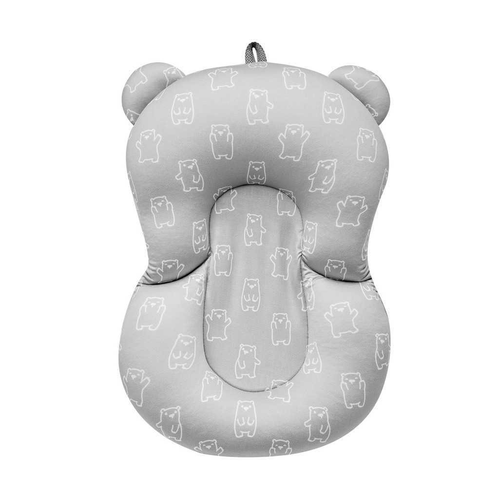 Almofada De Banho Buba para Bebê Ursinho Cinza em Oferta na Shopee