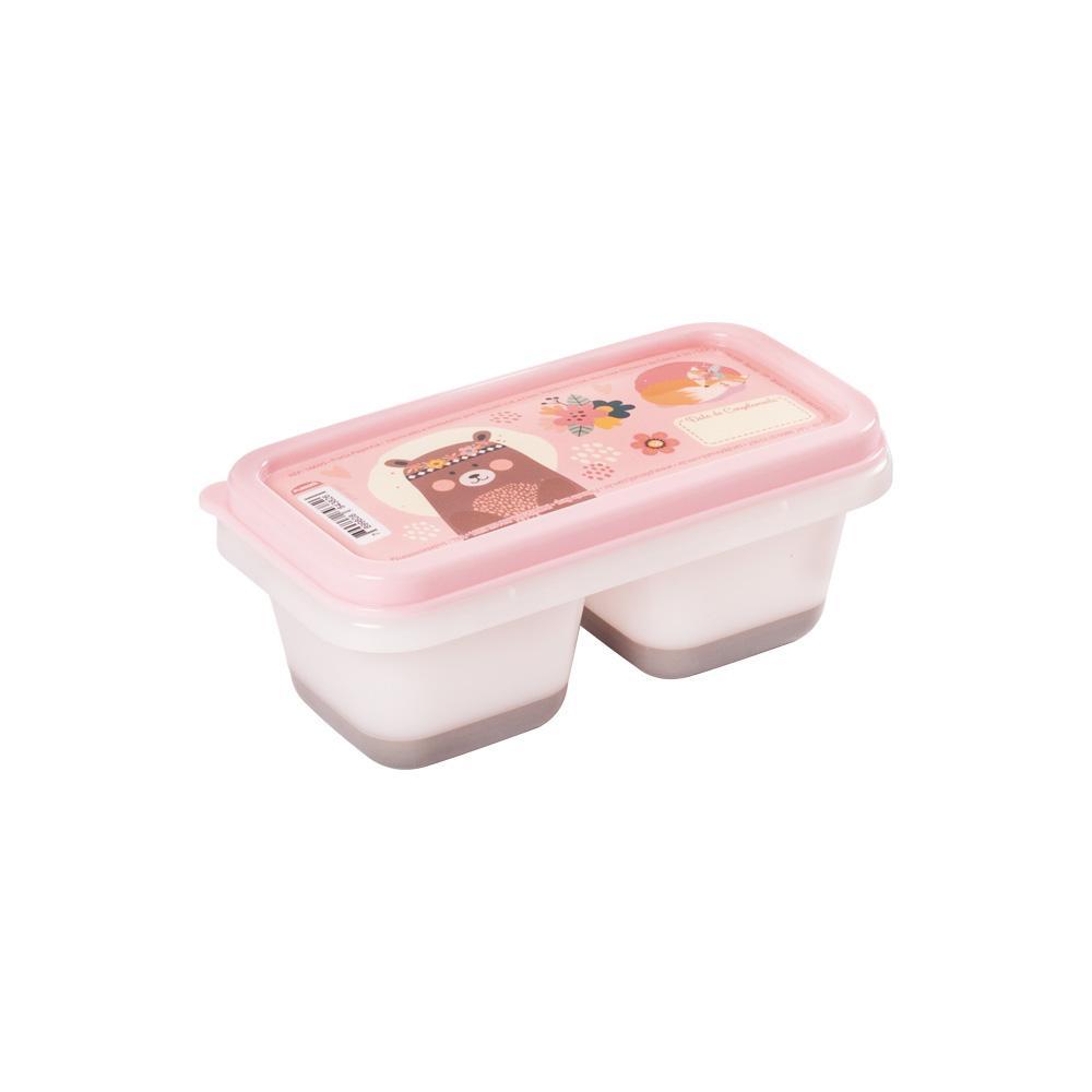 Pote Porta Papinha 2 Divisórias Bichinhos Petit Plasútil em Oferta na Shopee