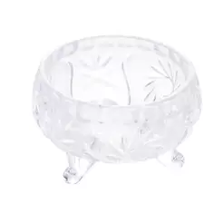 Bowl de Cristal Prima 8cm Lyor para Sobremesa Doces Molhos Petiscos Frutas Porções Mesa Posta Servir Decoração Elegante