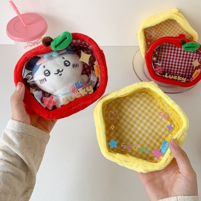 Bolsa de Armazenamento Deslizante para Bonecas de Celebridades de Desenho Animado, à Prova de Poeira, para Exibição Susp