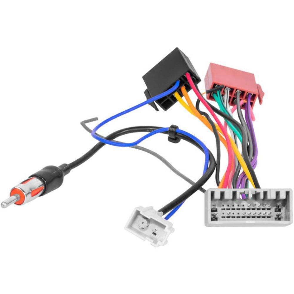 Chicote Radio Antena Conector Iso 16 Vias Adaptador Som + Antena Honda Fit City Fit Lx City Lx
