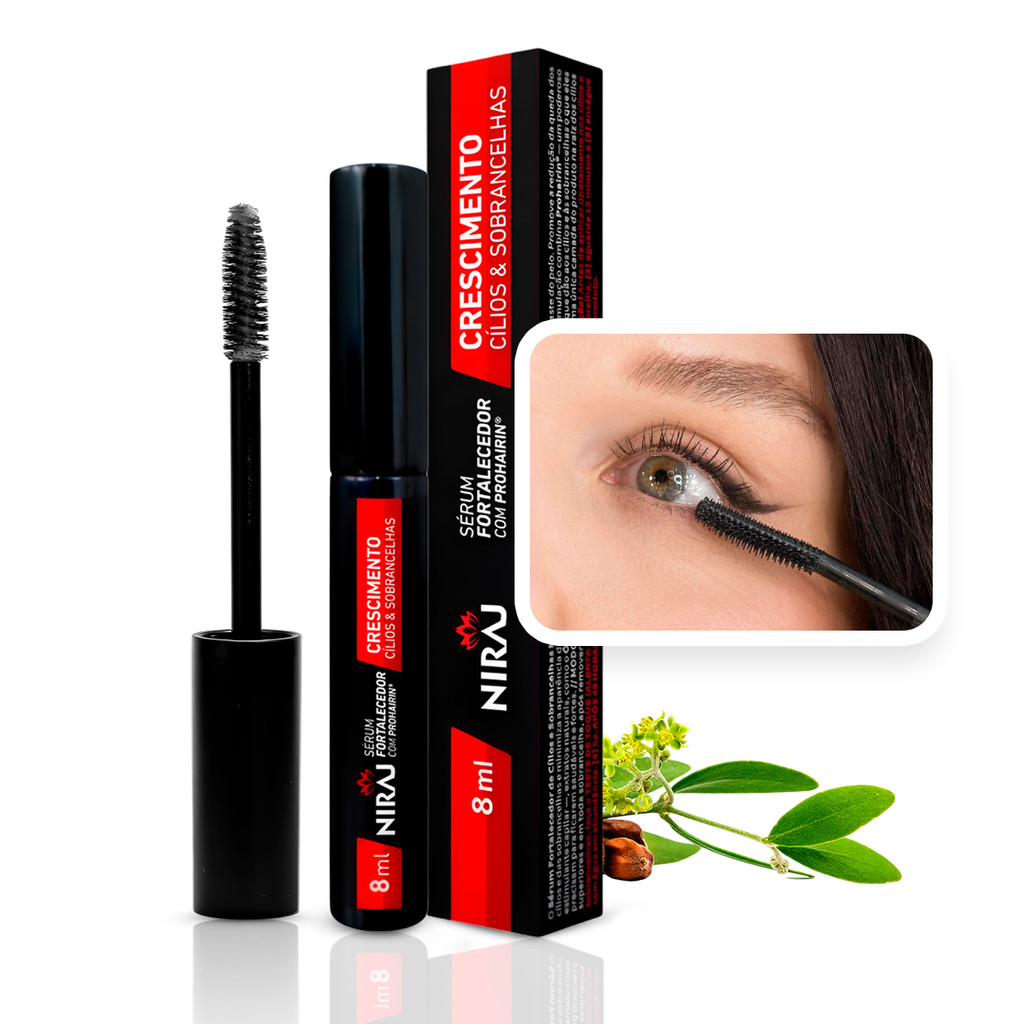 Sérum Fortalecedor Cilios E Sobrancelhas 8ml Niraj Incolor