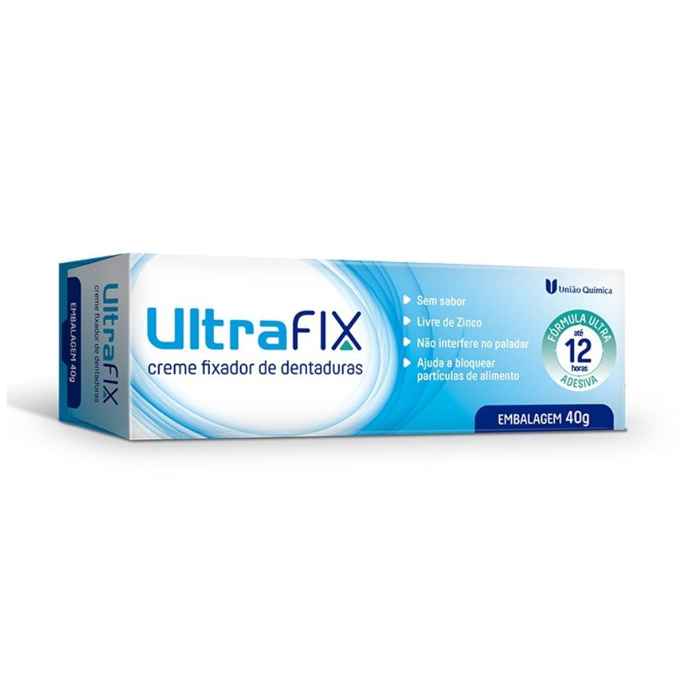 Creme Fixador de Dentaduras UltraFix sem Sabor 40g
