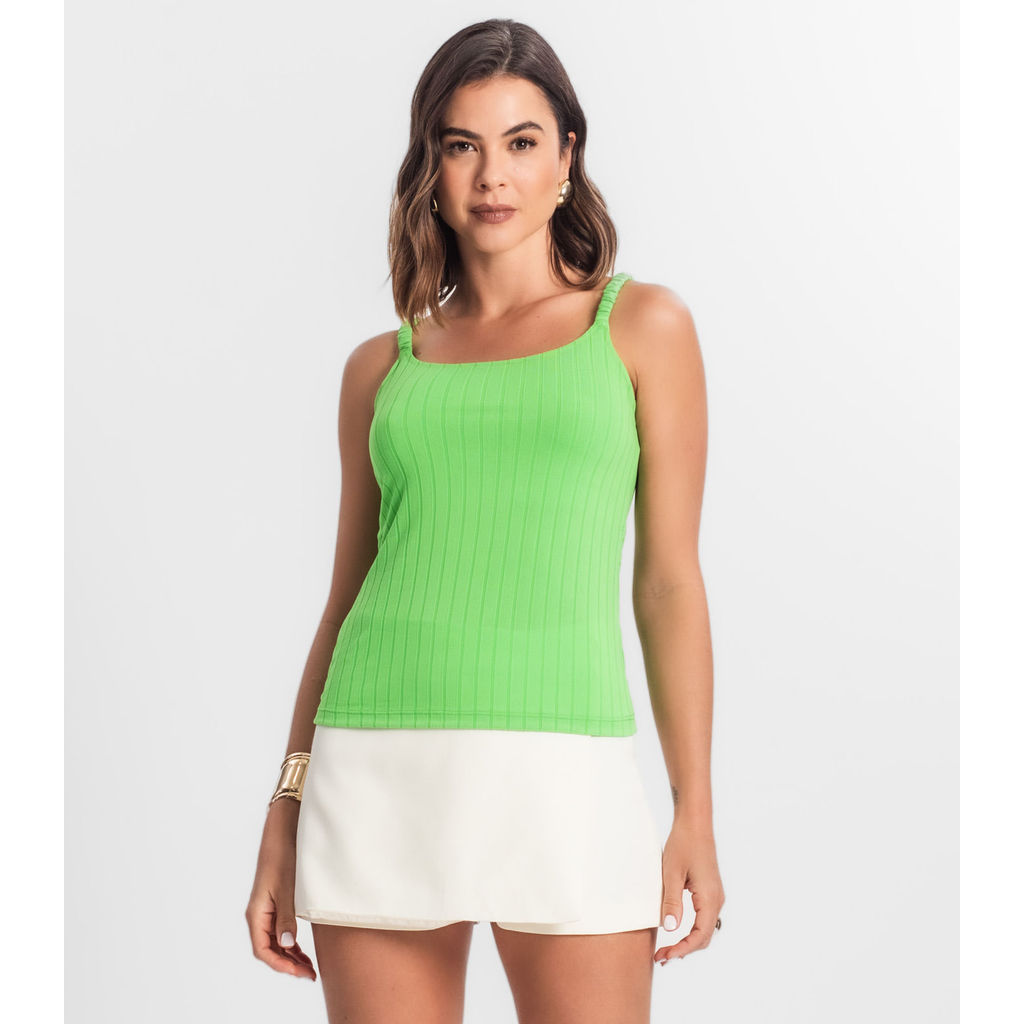 Blusa Feminina De Alça Select Verde em Oferta na Shopee