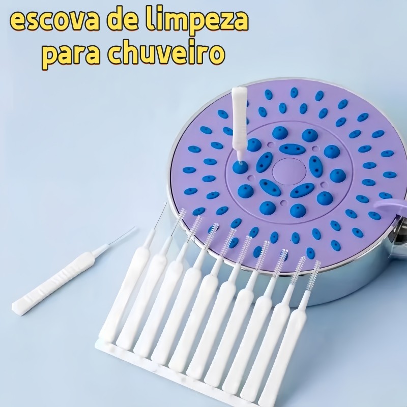 Kit 10/20/30/50 Escovinha Desentope Chuveiro Mini Limpador de Celular Escova Multifuncional Fogão Utilidades