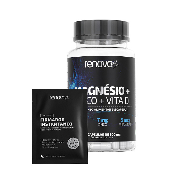 Kit 1 Magnésio + Vita D + 1 Sachê Firmador em Oferta na Shopee