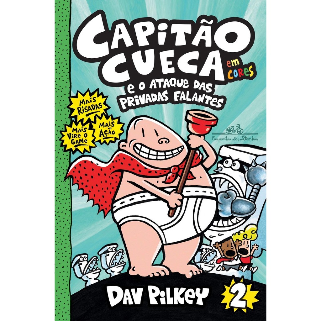 CAPITÃO CUECA E O ATAQUE DAS PRIVADAS FALANTES - EM CORES! - VOL. 2 em Oferta na Shopee