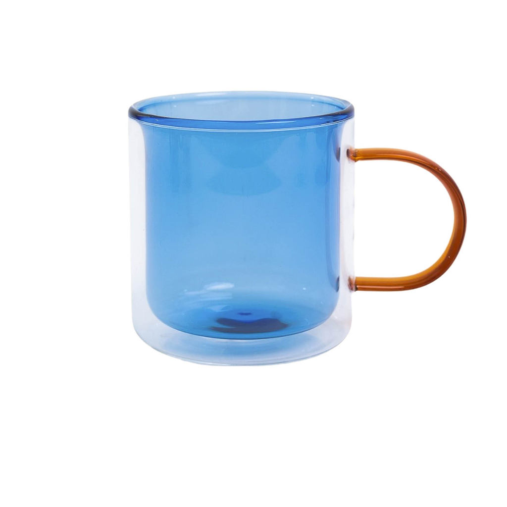 Caneca Dueto com Parede Dupla de Vidro 350ml - Oikos