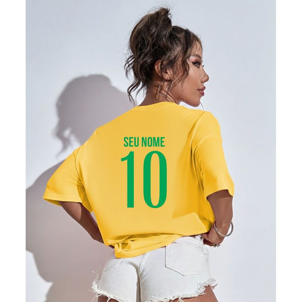 T-Shirt Personalizada do Brasil Copa 2026 Varias Cores
