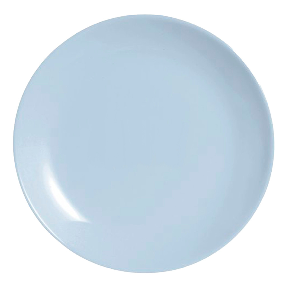 Luminarc Prato Raso de Vidro Resistente Diwali Paradise Azul 25cm P/ Jantar e Refeições 1UN