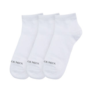 Kit 3 Pares De Meia Cano Curto Lisas Trick Nick Branco em Oferta na Shopee