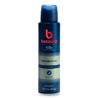 Desodorante Bozzano Sensitive Sem Perfume Aerosol Antitranspirante 48h com 150ml em Oferta na Shopee
