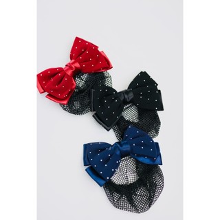 Laço Com Redinha Cabelo Coque feminino /acessorio de cabelo com strass / Presilha