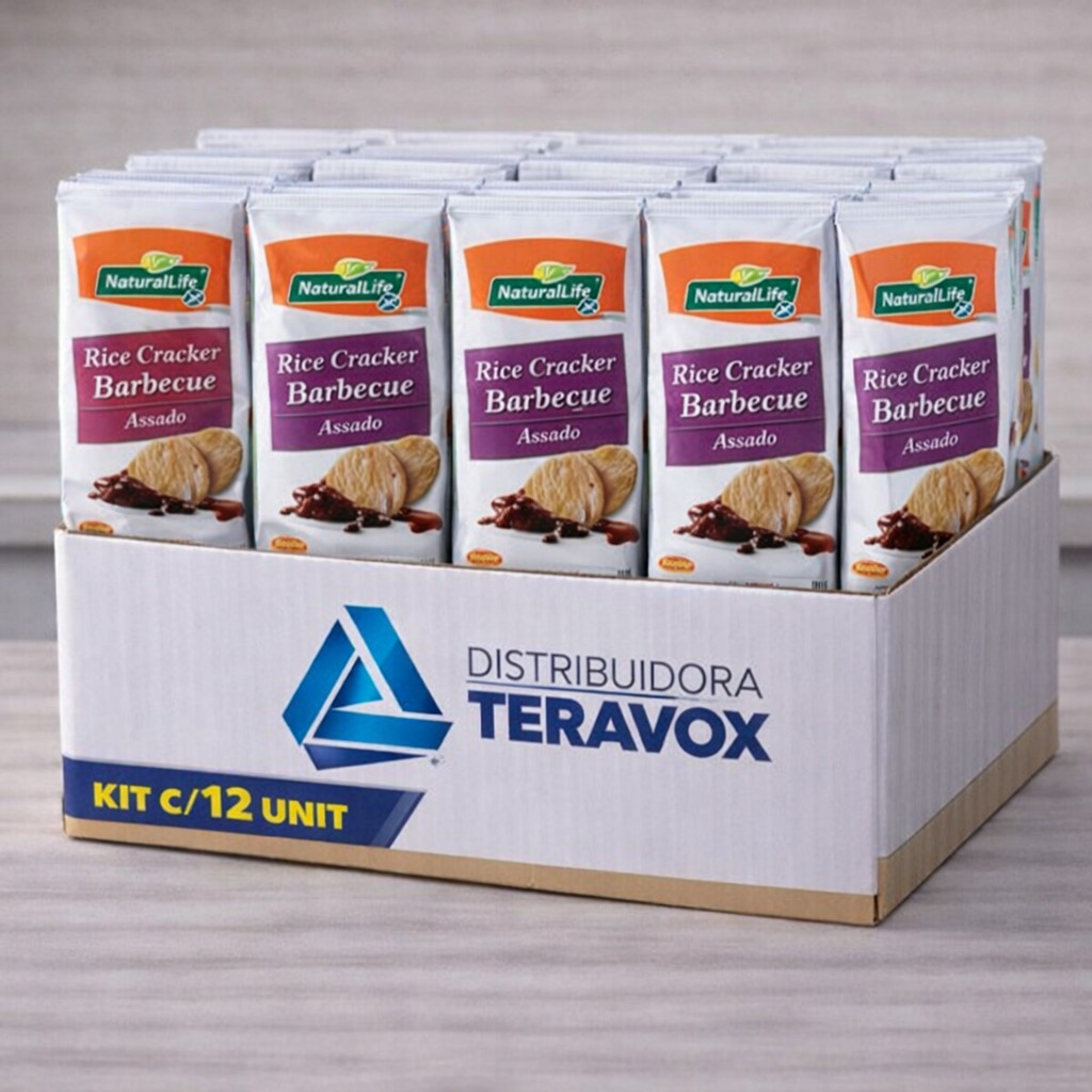 Kit Rice Cracker Barbecue - 12 Unidades Sem Glúten e Vegano - NaturalLife em Oferta na Shopee